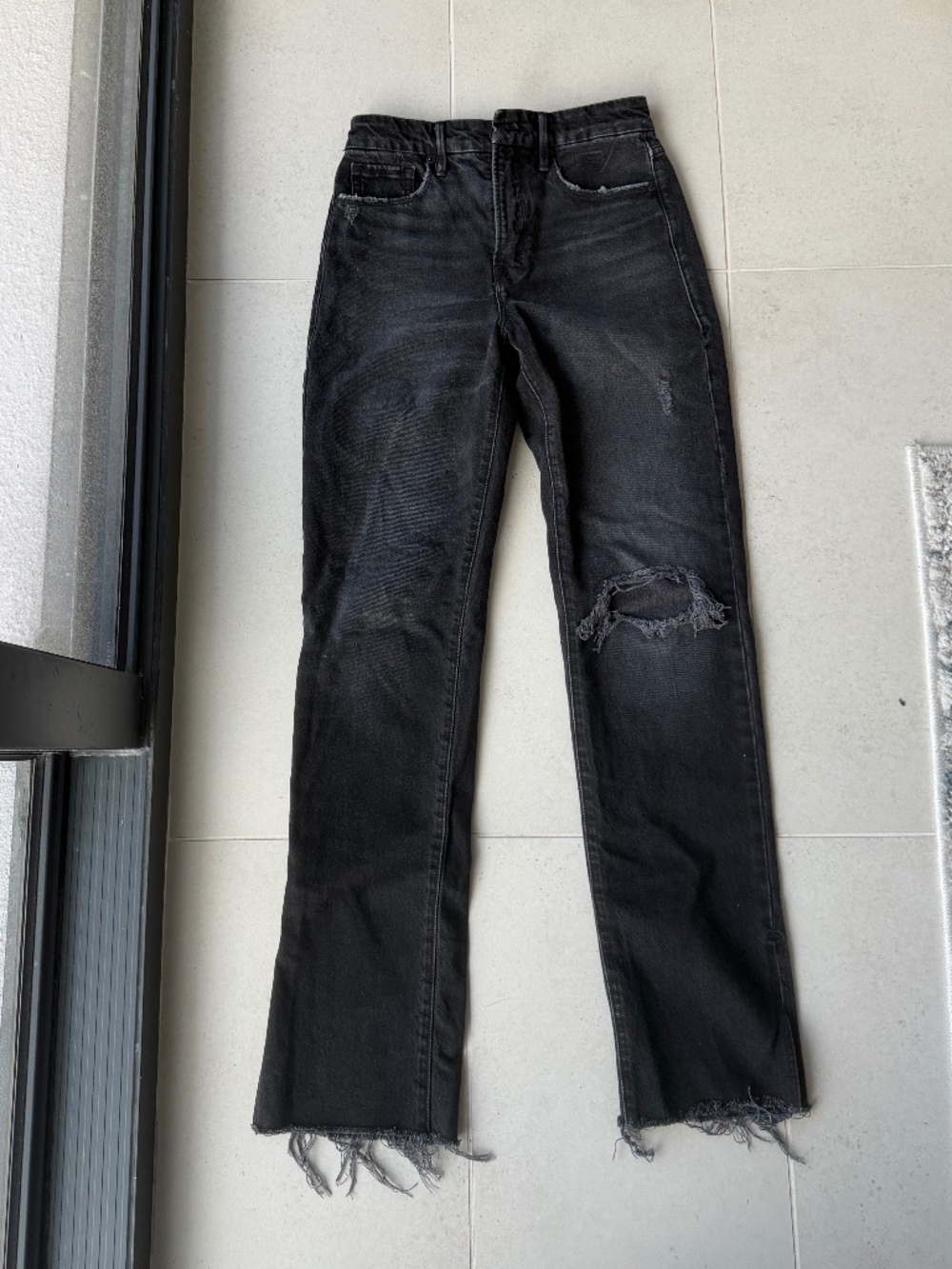 Good American Black Denim Jeans Size 0/25